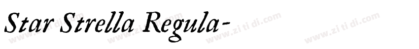 Star Strella Regula字体转换